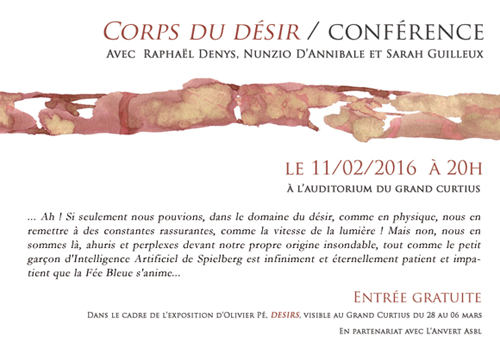 Invitation Conférence Corps du désir